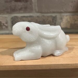 White Jade Rabbit Carving